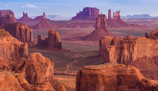 View from Hunts Mesa in Monument Valley via Shutterstock