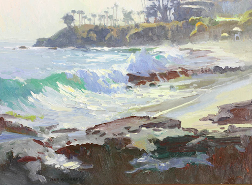 Ray Roberts 'High Tide at Shaw's Cove' oil on linen