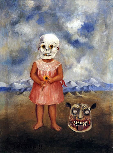 Frida Kahlo, She Plays Alone - 5 Spooky Paintings 