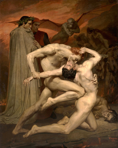 Dante and Virgil - William-Adolphe Bouguereau - 5 Spooky Paintings