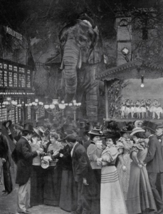 The Moulin Rouge’s extravagant performances brought people together from all walks of life. Via Pinterest.