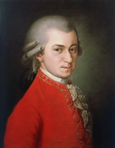 Many of Mozart’s compositions, such as Lacrimosa, have a haunting and cinematic tone to them. Art by Barbara Krafft.