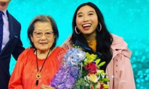 Awkwafina with her grandmother. Via Today.com.