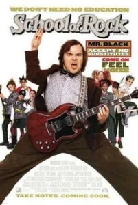 Jack Black in School of Rock. Via IMBd.