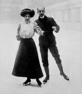  Madge and Edgar Syers competed in pairs at the 1908 London Olympic Games. Via nbcolympics.com