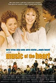 Meryl Streep, Gloria Estefan, and Angela Bassett star in Music of the Heart. Via IMDb.
