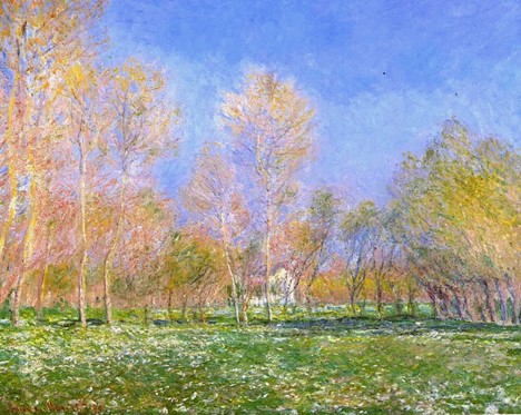 Springtime in Giverny. Claude Monet.