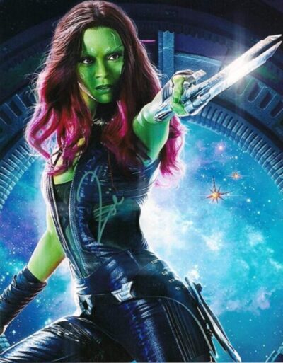 Zoe Saldana as Gamora in Guardians of the Galaxy. Via pinterest.com