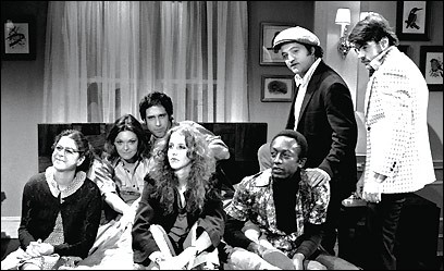 Saturday Night Live Season One cast. Via boston.com.