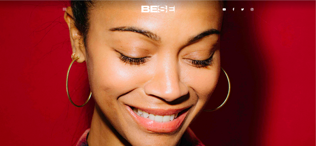 Zoe Saldana featured on BESE. Via bese.com